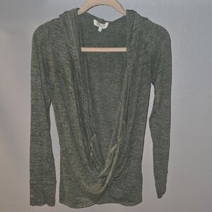 Grace & Lace Snowday Pullover Twist Front Hoody XS